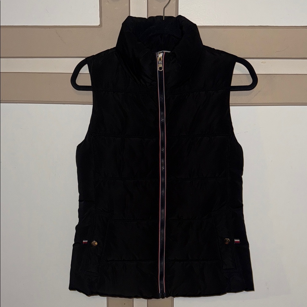 Tommy Hilfiger Black and Red Puffer Vest